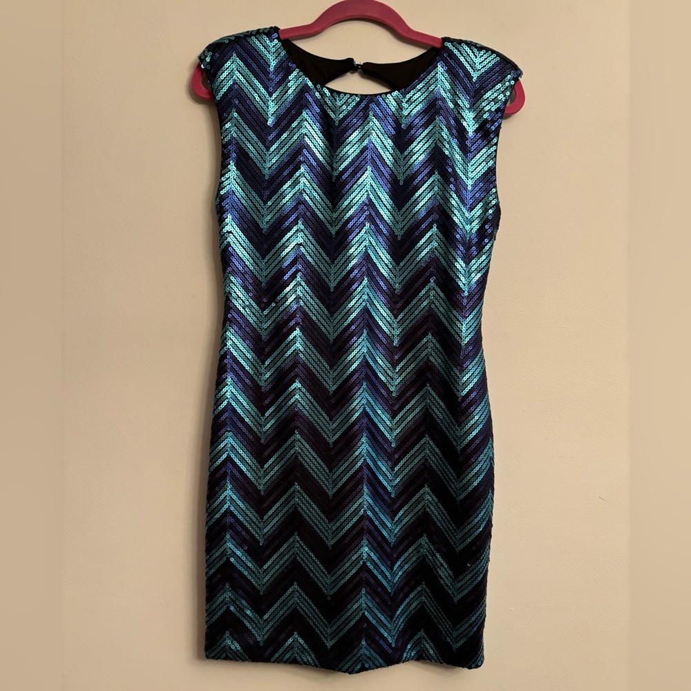 Blue Sequin Dress